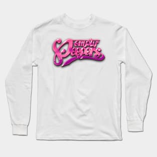 Empty Peepers Logo Pink Long Sleeve T-Shirt